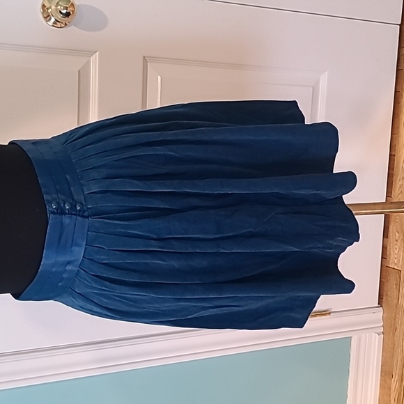 Vintage St.Michael Knee lenght velvet skater skirt - Picture 4 of 8